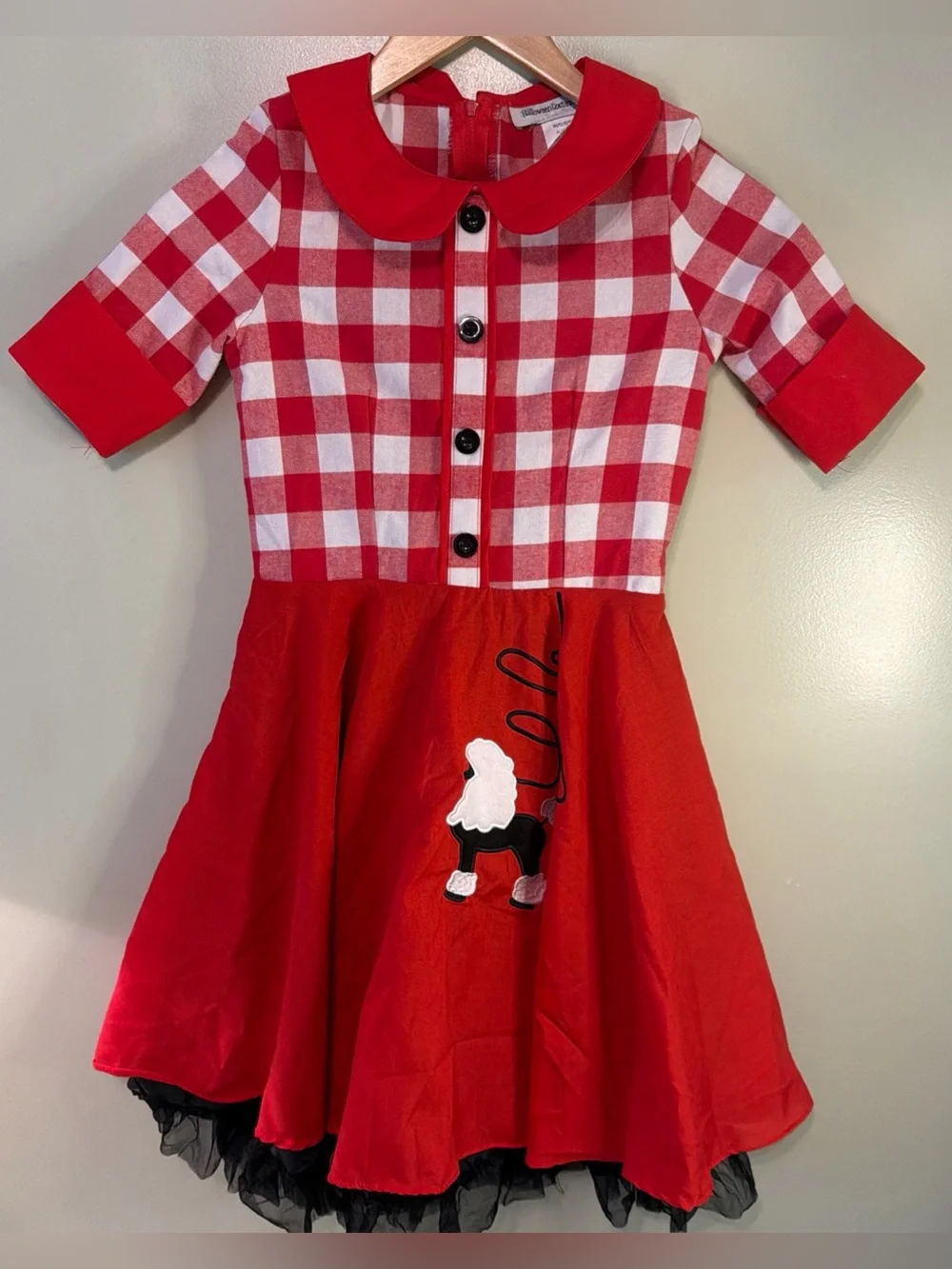 50s Poodle Skirt Dress Girls Medium M Soda Shop Halloween Costume Retro